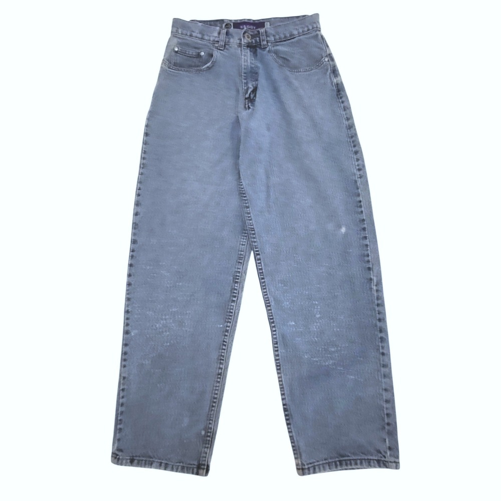 VTG Levi's Silver Tab 90s Distressed Baggy High Rise Acid Spatter Jeans 29 X 30